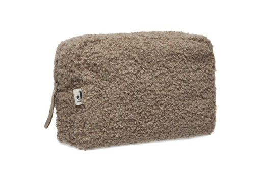[434556] Jollein | Toilettas Bouclé Biscuit Etui Bruin 21x14x9cm  