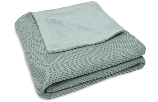 [434570] Jollein | Deken Basic Knit Tricot/Fleece Forest Green 2.0TOG  75x100cm