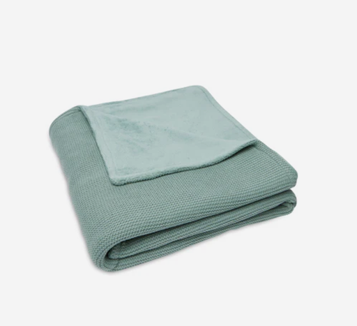 [434575] Jollein | Deken Basic Knit Tricot/Fleece Forest Green 2.0TOG Groen 100x150cm