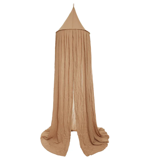 [447038] Jollein | Klamboe Vintage Biscuit Organza Bruin L:205cm 