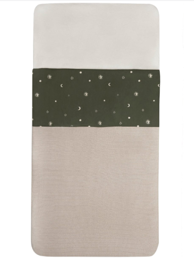 [447059] Jollein | Laken Stargaze Leaf Green 120x150cm