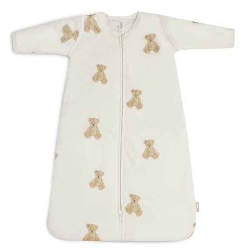 [447117] Jollein | Slaapzak Teddy Bear met Afritsbare Mouwen Jersey 3.0TOG Ecru/Bruin 70cm