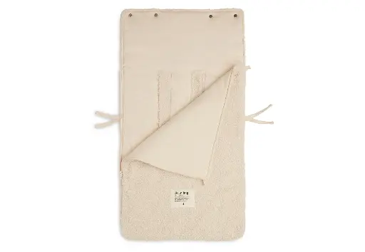[447144] Jollein | Voetenzak Boucle Naturel Bouclé L:82cm Klassiek Model vr Autostoel Groep 0+