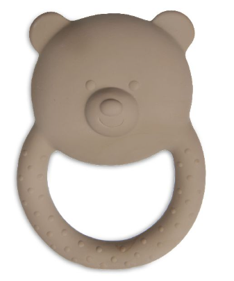 [447665] Jollein | Bijtring Teddy Bear Biscuit Natuurlijk Rubber/Latex Bruin