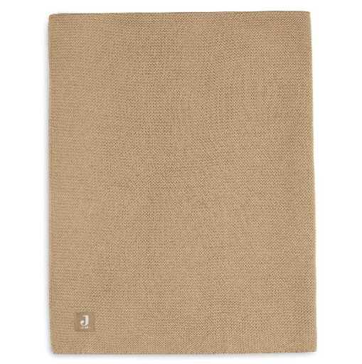 [447713] Jollein | Deken Basic Biscuit Gebreid Bruin 75x100cm 