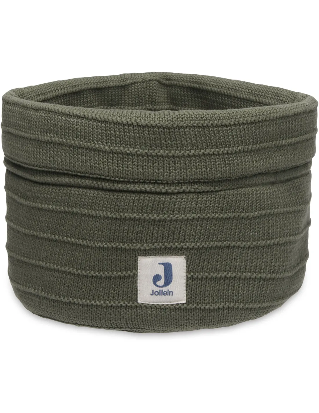 [447804] Jollein | Verzorgingsmand Pure Knit Leaf Green All Over Strepen Tricot Ø18cm H14cm 