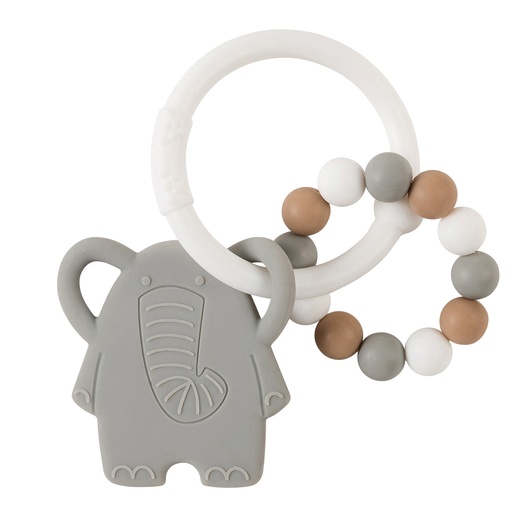 [399727] Nattou | Bijtring Silicon Elephant Grey