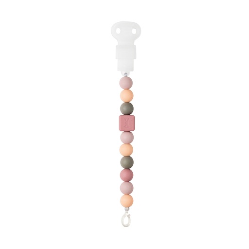 [402670] Nattou | Fopspeenketting Silicone Kralensnoer Peach 