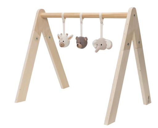 [471289] SPEELTJES VOOR SPEELBOOG, Baby Gym Toys, Animals, bruin/ecru, uni, textiel, vanaf 0 maand