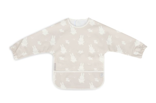 [475059] Jollein | Slabbetje met Mouwen Miffy&Snuffy Waterdicht Nougat 