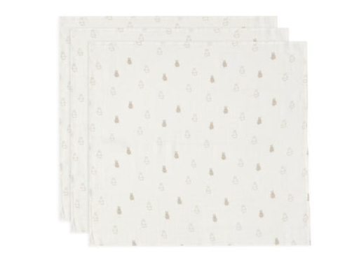 [475082] Jollein | Tetra Doek Happy Miffy Nougat 70x70cm 3-pack