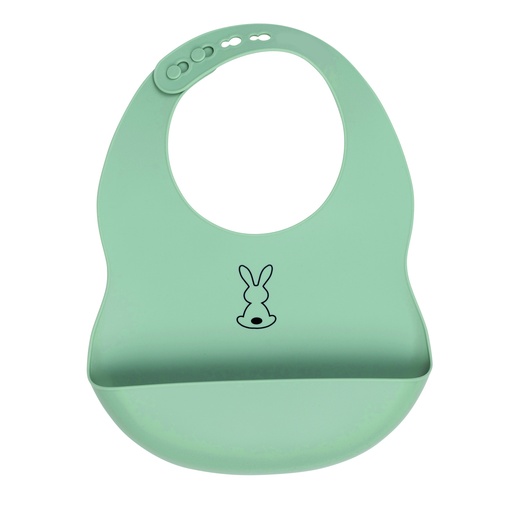 [425695] Nattou | Slabbetje Sage Green Siliconen Groen