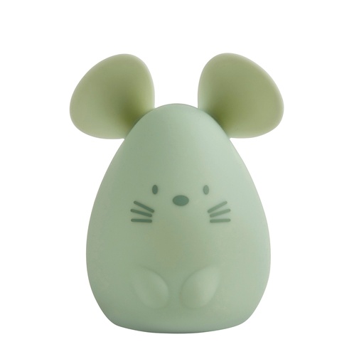 [442657] Nattou | Nachtlamp Mouse Silicon Draadloos Green 12cm