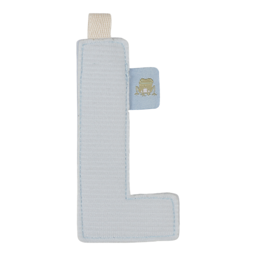 [452418] Little Dutch | Vlaggenlijn Textiel Letter L Geribbeld Grijs 10cm