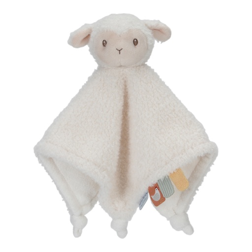 [470215] Little Dutch | Knuffeldoek Little Farm Schaap Ecru +0M
