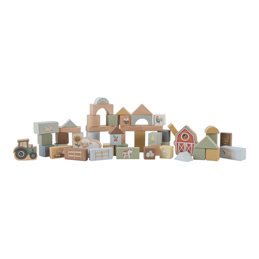 [470296] Little Dutch | Bouwblokken Little Farm Hout +24M