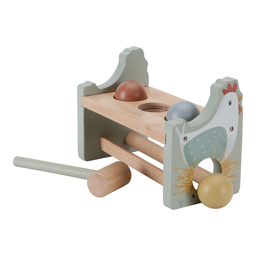 [470297] Little Dutch | Educatief Speelgoed Little Farm Hamerbank Hout