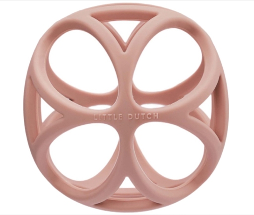 [475837] Little Dutch | Bal Grijpbal Roze Siliconen