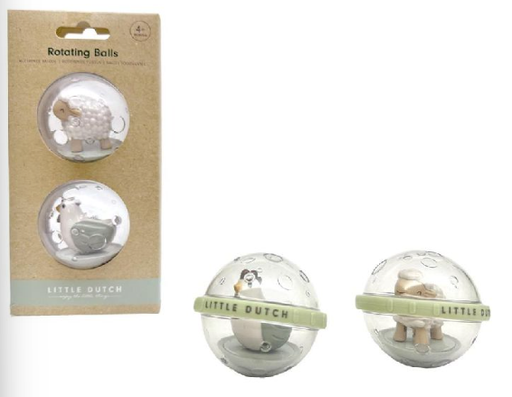 [475839] Little Dutch | Bal Farm Roterende Ballen Kunststof 2-pack