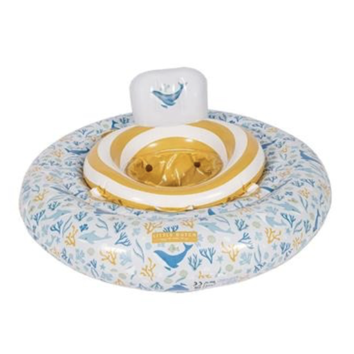 [475861] Little Dutch | Zwemband/vlot, Babyfloat,  Ocean Dreams blauw, rond,
