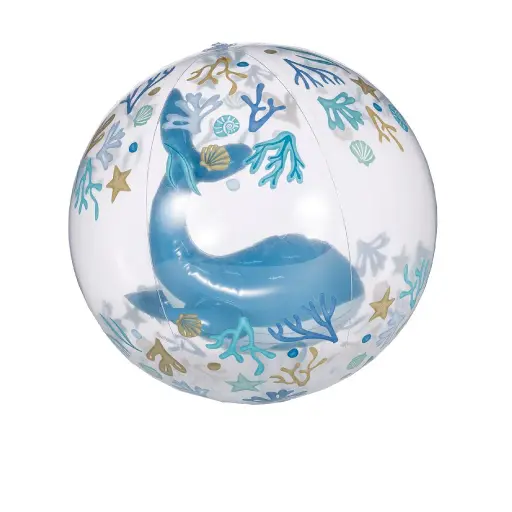 [475863] Little Dutch | Strandspeelgoed Strandbal Ocean Dreams 3D Walvis Blauw Ø35cm