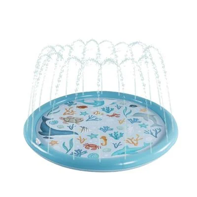 [475864] Little Dutch | Zwembad Ocean Dreams Sprinkler Mat Blauw Ø150cm 