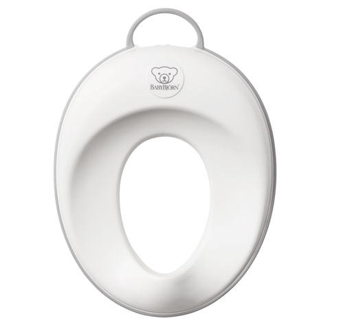 [324932] WC-VERKLEINER, Toilet Training Seat, white/gey, wit/grijs, uni/print beer, bev op de bril, met spanwiel, 2020
