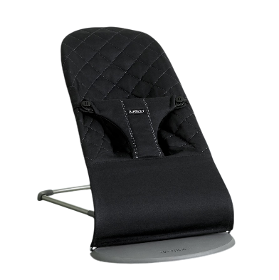 [324952] RELAX, Cotton, Bliss, black, gematelasseerd/uni, bekl katoen, max 13. kg, schommelstand, opvouwb, rug verstelb