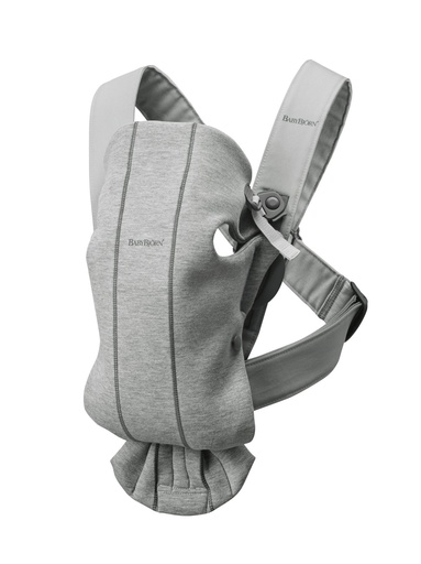 [344221] BabyBjorn | Babybuidel Mini 3D Jersey Lichtgrijs 3,5kg-11kg