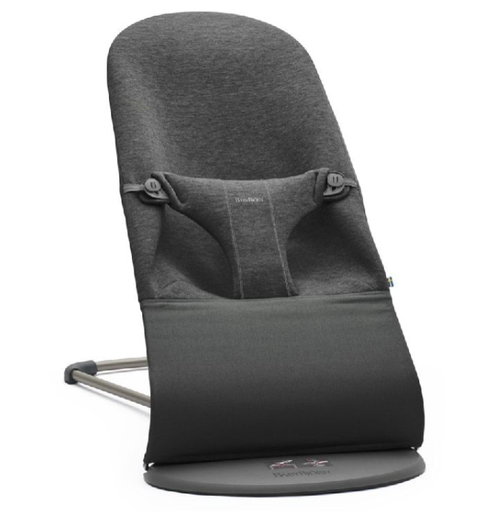 [373791] RELAX, 3D Jersey, Bliss, houtskoolgrijs,gematelasseerd/uni, bekl 3D Jersey, max.13 kg, schommelst, opvouwb, rug verstelb