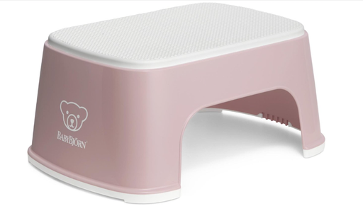 [376819] BabyBjorn | Opstapje Step Stool Pastelroze/Wit 15,5cm