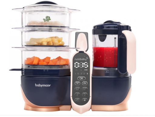 [353794] Babymoov | Stoomkoker Nutribaby+ XL Donkerblauw/Rosé Gold