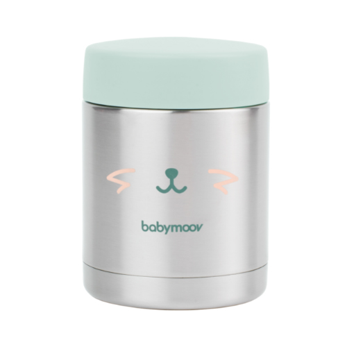 [428423] Babymoov | Thermosfles Eat's Isy 7u Warm/5u Koud Zilver/Groen 350ml