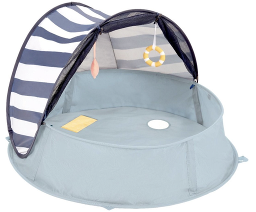 [428424] Babymoov | Tent Anti-UV Aquani Marinière Wit/Blauw  