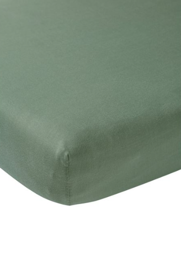 [392114] Meyco | Hoeslaken Forest Green Katoen Groen 70x140cm
