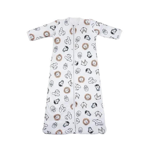 [401157] SLAAPZAK, 70cm, LM, 2.3TOG, Animal, aop dieren, jersey, 2 lagen katoen met lichte vulling, winter