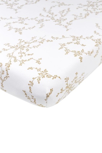 [438142] Meyco | Hoeslaken Branches Sand Katoen 75x95cm