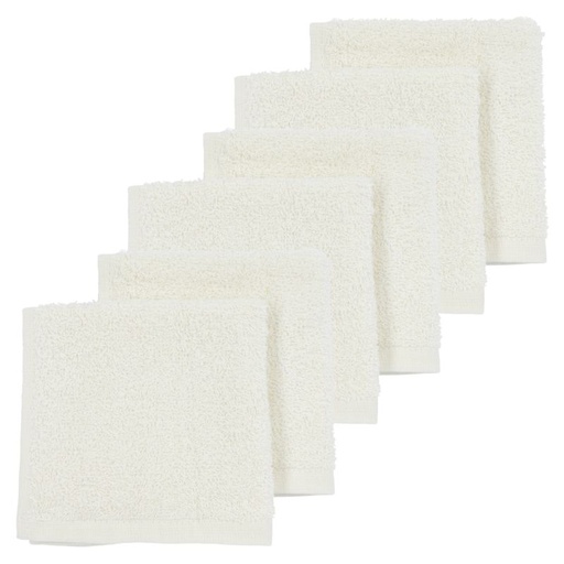 [449926] Meyco | Monddoek Basic Badstof Offwhite 30x30cm 6-pack