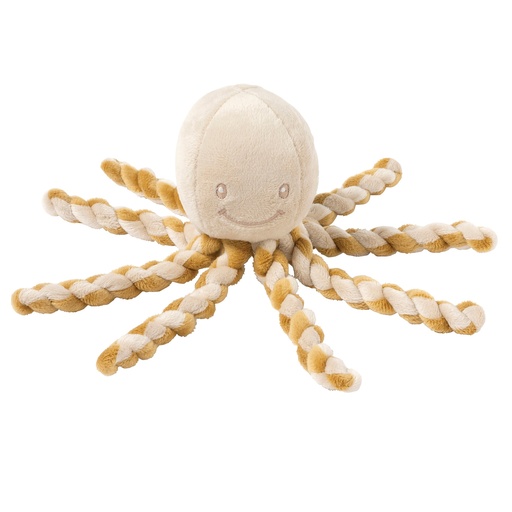 [460212] Nattou | Knuffel Lapidou Octopus Karamel-Zand 23cm