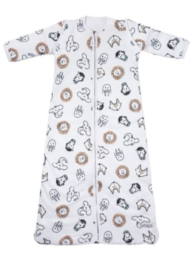[472407] Meyco | Slaapzak Animal LM All Over Dieren Jersery Klasiek Model 2 Lagen Katoen/Vulling 2.3TOG 60cm