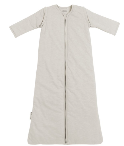 [472416] SLAAPZAK, 70cm, LM, 2.5TOG, Slub greige , grijs/ecru, uni/drop needle, klassiek model, afneembare mouwen