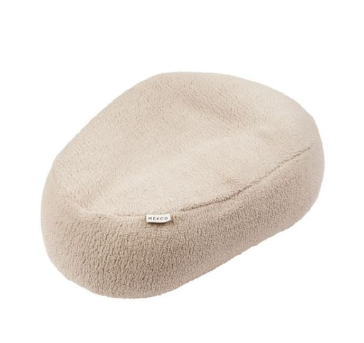 [472509] Meyco | Positioneringskussenhoes Teddy Sand Omvorm. tot Poef Ecru