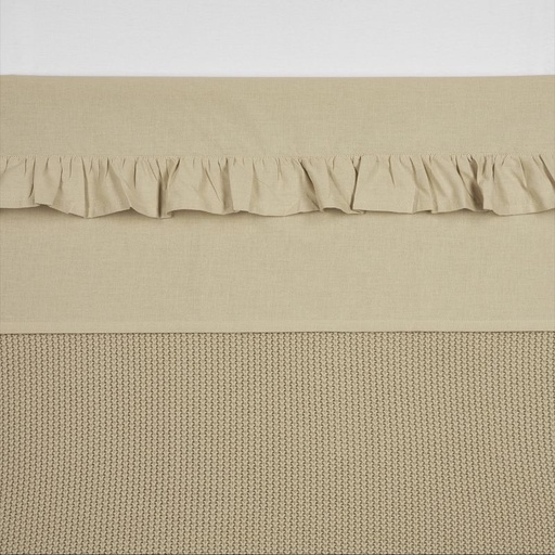 [472514] Meyco | Laken Ruffle Sand Katoen Ecru 100x150cm