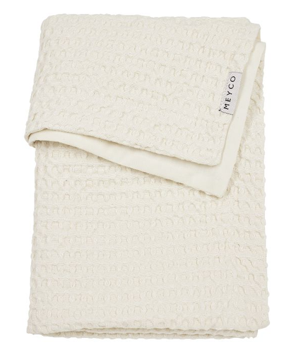 [482083] Meyco | Deken Wafel Cotton Nature Gewafeld Katoen 1.0TOG 75x100cm