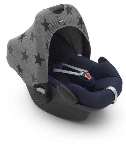 [333322] Dooky | Zonnekap Grey Stars vr Autostoel Gr 0+ Universeel Model Grijs