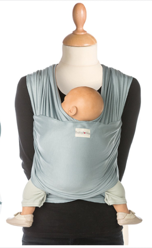 [350472] DRAAGDOEK, Bamboo, Tricot-Slen, water mint, groen, uni, M:one size, bamboe