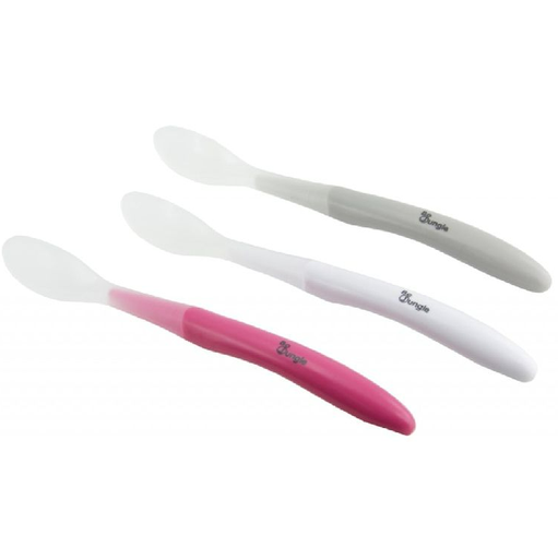 [354593] Bo Jungle | Lepel Grijs/wit/roze +6M 3-pack