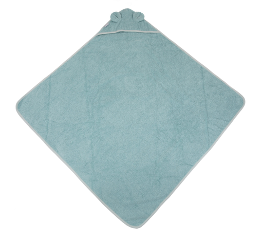 [381271] Bo Jungle | Badcape B-Bathcape Ecological Sponge Bear Blue/Green 90x90cm
