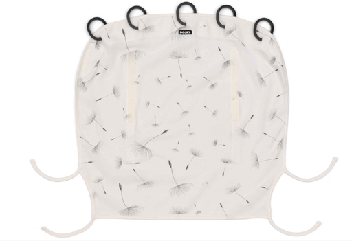 [392502] Dooky | Huifel Universal Cover Dandelion UV-bestendig 100% Katoen Wit/Grijs