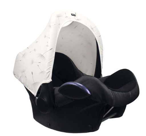 [392506] Dooky | Zonnekap Dandelion vr Autostoel Gr 0+ Universeel Model Wit/Grijs 
